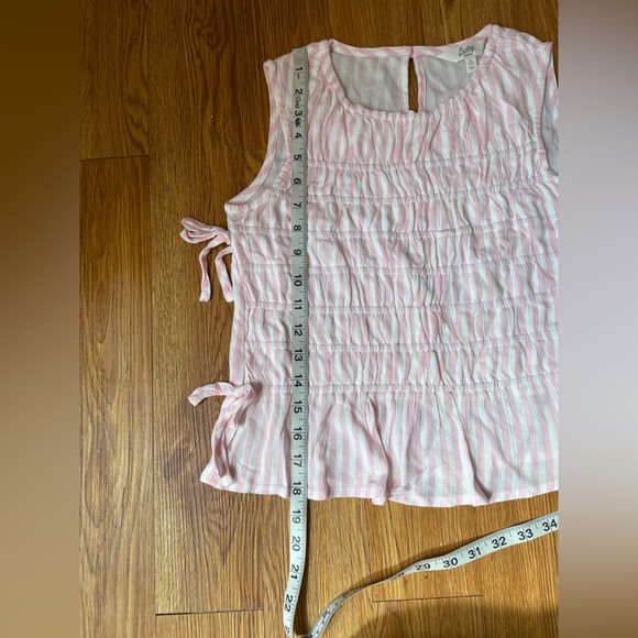 Pink and White Striped Sleeveless Top - Picture 7 of 7